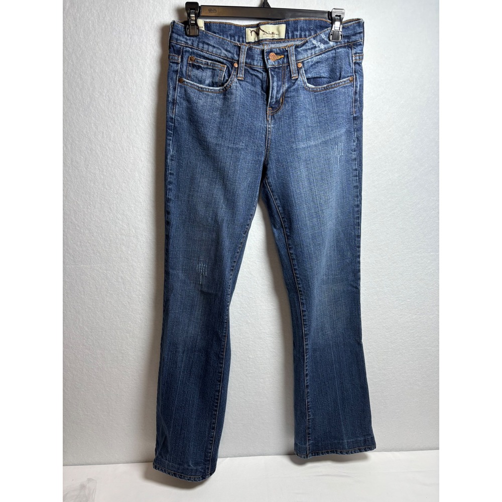 Manhattan Blues Tribeca Bootcut Jeans Medium Wash Embroidered Pockets Size 4